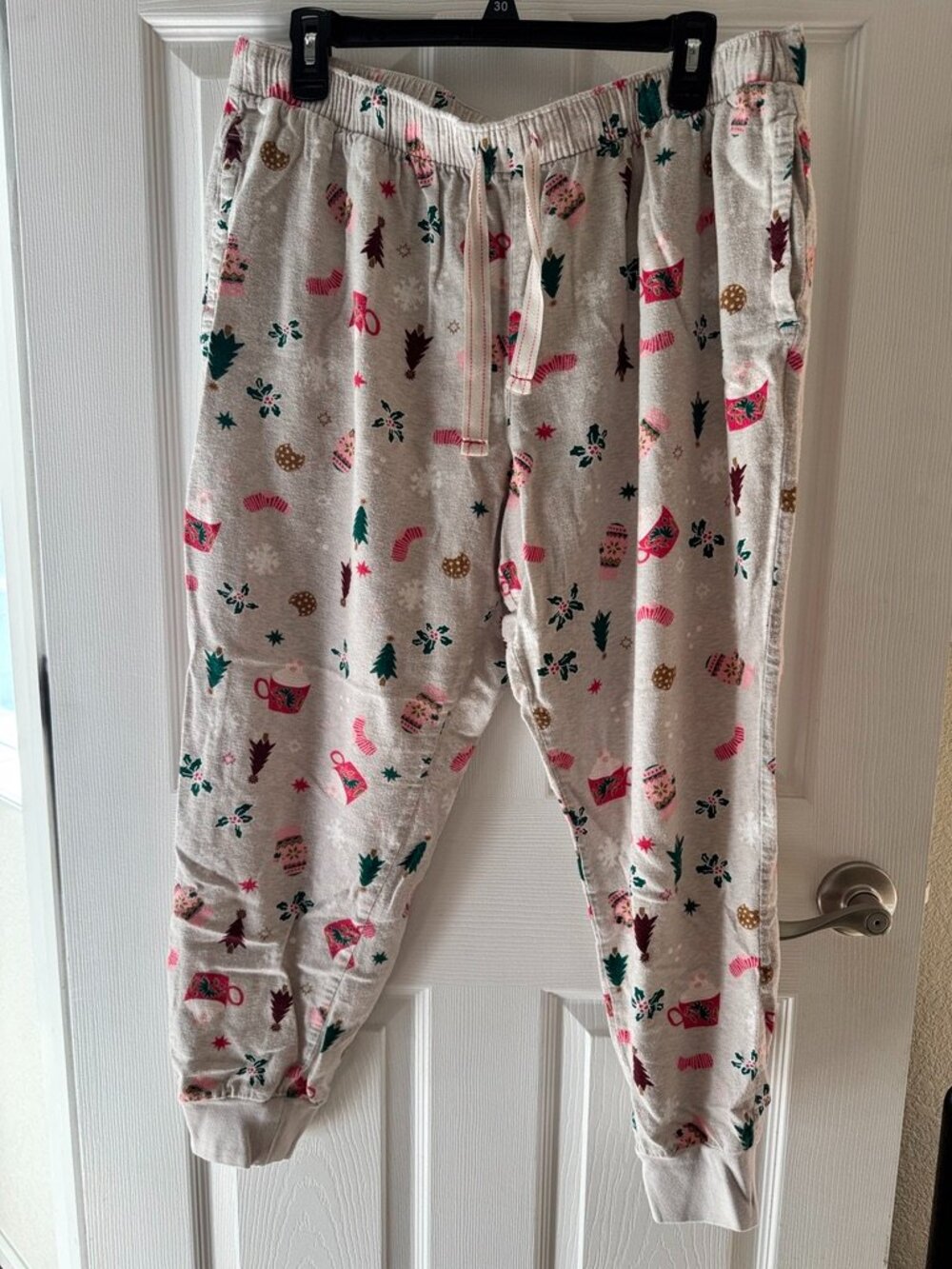 Holiday PJ Bottoms, Flannel Cozy Pattern, Women’s L